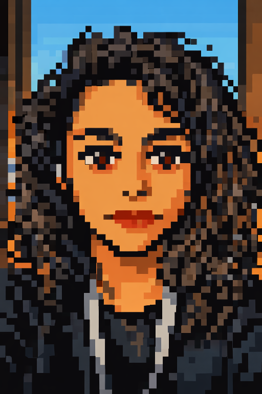 Pixel-art portrait of M. Stella Tavella